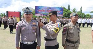 Kapolres Kepl. Talaud Pimpin apel Gelar Pasukan OPS Zebra Samrat 2024