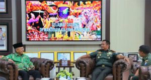 Pangdam XII/Tpr Terima Audiensi PWNU Prov. Kalbar