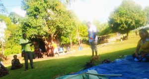 Calon Bupati Martius Adii Kunjungi Kampung Waroki, Distrik Nabire Barat