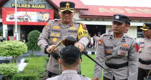 Polres Agam sambut Bintara Baru