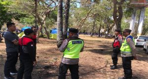Polsek Kawasan Pelabuhan Gilimanuk Polres Jembrana Laksanakan Patroli Sambang di Bumi Perkemahan TNBB