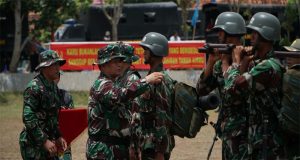 Penutupan Napak Tilas Rutte Panglima Besar Jendral Sudirman Berlangsung Di Lapangan Bedoyo Ponjong