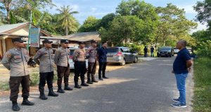 Dalam Rangka Cooling System, Personel Polres Beltim amankan Kampanye Dialogis Di Desa Lilangan