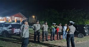Personel Polres Beltim Amankan Kampanye Dialogis Kec. Damar