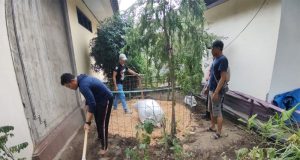 Kapolsek Kawasan Pelabuhan Gilimanuk Gencarkan Ketahanan Pangan, Siapkan Kolam Ikan di Pekarangan Kantor