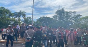Pengamanan Berlapis, Debat Bupati Landak Dan Wakil Bupati Berjalan Lancar Berkat Sinergi TNI-Polri Serta Instansi Terkait