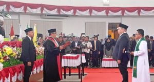 Ryan Nathaniel Kwendi Resmi Dilantik Sebagai Ketua DPRD Buol Periode 2024 – 2029