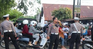 Di Bawah Terik Matahari, Sinergi TNI-Polri dan Dishub Jaga Keamanan Kampanye Di Lapangan Bardanadi berlangsung Aman