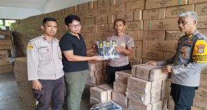 Satgas Banops OMPT Salurkan Logistik Petugas Pengamanan TPS