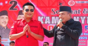 Belasan Ribu Simpatisan Hadiri Kampanye Akbar Oloan – Rebeka, Edy Rahmayadi Sebut Oloan Sosok Pemberani, Baik dan Jujur Sebagaimana Prajurit Sejati