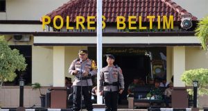 AKBP. Indra Feri Dalimunthe, SH, SIK, MH, Pimpin Apel Pergeseran Pasukan Operasi Mantap Praja Menumbing 2024