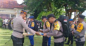 Polres Talaud Gelar Apel Serpas PAM TPS