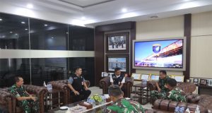 Irdam XII/Tpr Terima Audiensi BSSN