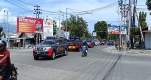 Polda Sulteng Pantau Pungut Suara Pilkada Melalui Patroli Skala Besar, Pastikan Situasi Kondusif