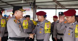 Kapolres Pidie Lepas BKO Polda Aceh, Usai Laksanakan Pengamanan TPS