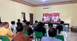 Rapat Koordinasi Polsek Tambang dengan Pengurus Gereja dalam Rangka Pengamanan Natal 2024 dan Tahun baru 2025 di Wilayah Hukum Polsek Tambang