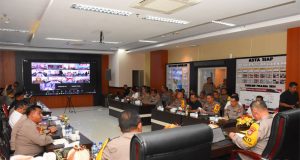 Pimpin Anev Pasca Pilkada, Kapolda Sulteng : Tetap Waspada Walaupun Situasi Relatif Aman dan Kondusif
