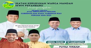 Dua Gubernur dalam Satu Kecamatan, Mandah Pekanbaru Ucapkan Tahniah untuk Bang Abdul Wahid