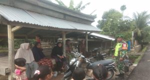 Babinsa Koramil 11/Bandar Baru: Rutin Pantau Wilayah Binaan