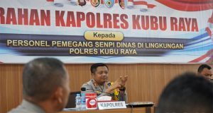 Cegah Penyalahgunaan, Polres Kubu Raya Gelar Evaluasi Pemegang Senpi