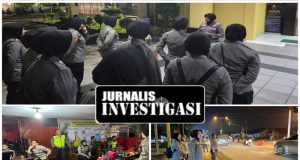 Polwan Polres Singkawang Jaga Ketertiban di Malam Pergantian Tahun