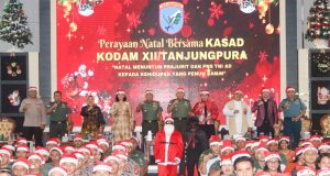 TNI-Polri Garnisun Pontianak Ikuti Perayaan Natal Bersama Kasad