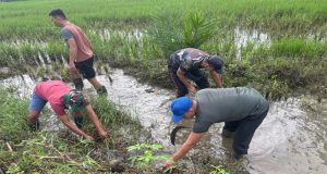 Cegah Banjir, Dandim 1202/Singkawang Pimpin Kerja Bakti Bersihkan Saluran Air