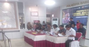 Konferensi Pers Kapolresta Barelang Pimpin Pemusnahan 153,06 Gram Sabu Selamatkan Ribuan Jiwa