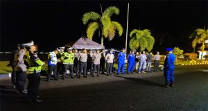 Cipta Kondisi Yang Aman, Polres Beltim Lakukan KRYD Di Wisata Kolong Minyak Manggar