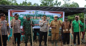Kapolres Waropen Pimpin Kegiatan Penanaman Jagung