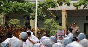 Kapolres Beltim Sosialisasikan Tolak Geng Motor Kepada Siswa-Siswi Di Belitung Timur