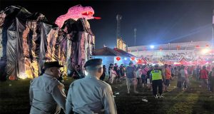 Pengamanan Ketat Mengawal Pentas Seni Budaya dan Expo UMKM Imlek 2576 di Singkawang