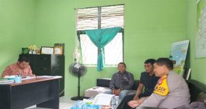 Dukung Ketahanan Pangan, Polsek MHS Lakukan Koordinasi Kesiapan Lahan Tanam Jagung