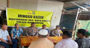 Laksanakan Program Minggu kasih Polsek Batu Mampar Serap Aspirasi masarakat TG Pantun