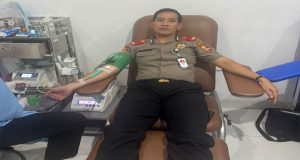 Serdik Sespimmen Polri Angkatan 65, Kompol. Evry Susanto Lakukan Donor Darah Peduli Kemanusiaan Di PMI Pangkalpinang