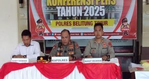 Polres Beltim Tetapkan 3 (Tiga) Orang Tersangka, Dalam Kasus Tipikor Dana APBDes Desa Jangkar Asam Tahun 2015