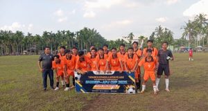 Turnamen Sepak Bola Tingkat SMK dan SMA Resmi Dibuka di Kecamatan Kempas