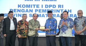 Rapat Kerja Bersama Komite I DPD RI, Gubernur Tegaskan Komitmen dalam Mendukung Program Reforma Agraria