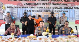 Polda Riau Ungkap Narkoba Jaringan Internasional