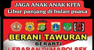 Berani Tawuran, Berarti Lebaran di Mapolsek…!!!
