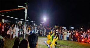 Sambut Bulan Suci Ramadhan, Polsek Nanga Tayap Lakukan Pengamanan Dan Pengawalan Pawai Obor