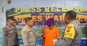 Polres Waropen Rilis Pengungkapan Kasus Ganja Seberat 51,19 Gram Dengan Tersangka YK