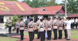 Kapolres Bengkayang Pimpin Upacara Serah Terima Jabatan para Kasat dan Kapolsek Jajaran