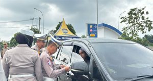 Tekan Laka lantas di Jl. TOL Permai Tim Gabungan Lakukan Penertiban Odol