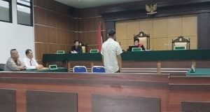 Sidang Perkara Tipiring Minuman keras Beralkohol jenis Captikus di Pengadilan Negeri Melongguane