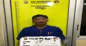 Polres Dumai: 19 Paket Sabu Diamankan dari Seorang Pria di Sungai Sembilan