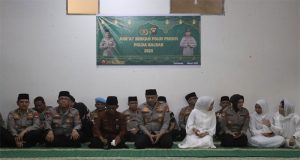 Polda Kalbar Laksanakan Jumat Berkah Polri Presisi Di Pondok Pesantren Mu’thasim Billah Al-Islami