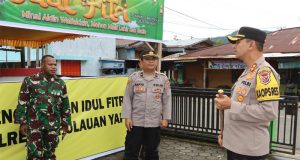 Pastikan Kesiapan Keamanan Menjelang Lebaran, Kapolres Yapen Laksanakan Pengecekan Pos Pam Ops Ketupat Cartenz 2025