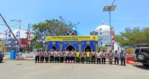 Kapolres Pidie Dampingi Kapolda Aceh Tinjau Posyan di Terminal Type B Sigli