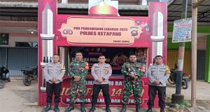 Polsek Sandai Bersama Instansi Terkait Laksanakan Pengamanan Pos Pam Ketupat Kapuas 2025